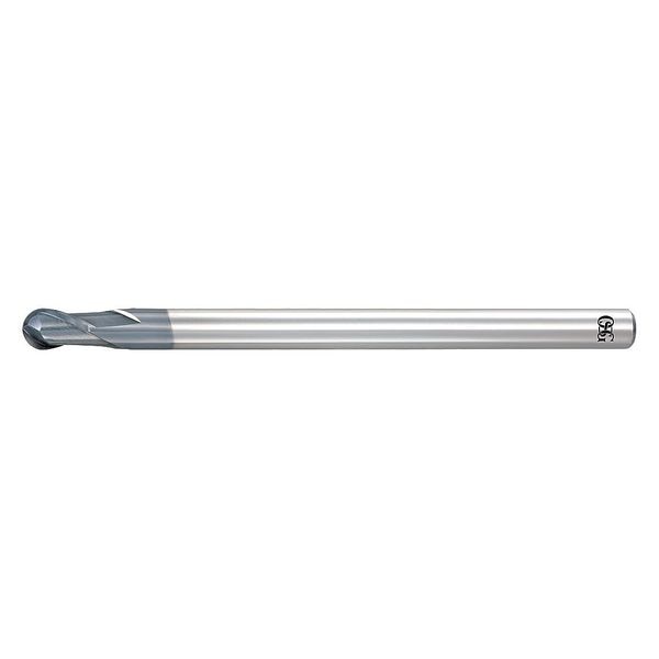 End Mill, Ball, 0.40mm D, 40.00mm OAL, 2FL