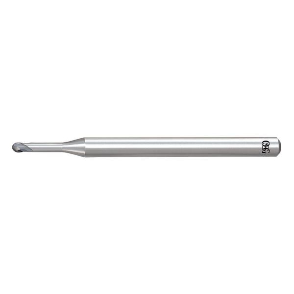 End Mill, Ball, 0.80mm D, 45.00mm OAL, 2FL