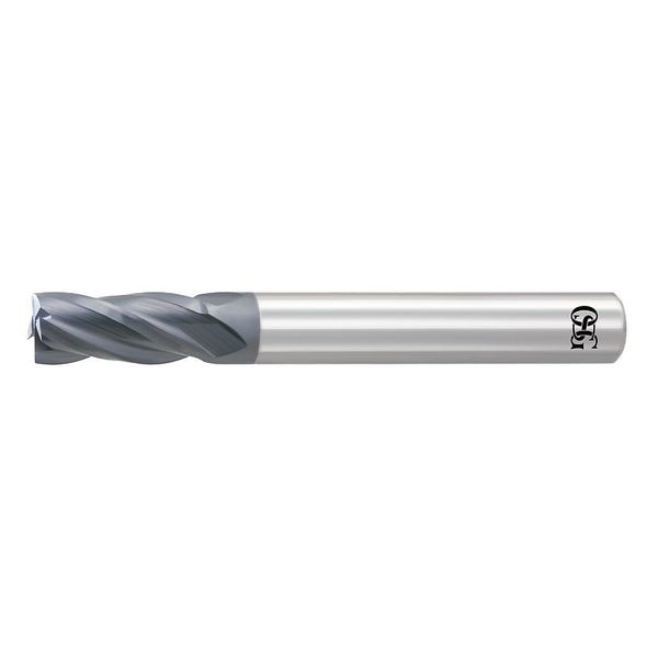 End Mill, Square, 3/8in D, 2-1/2in OAL, 4FL