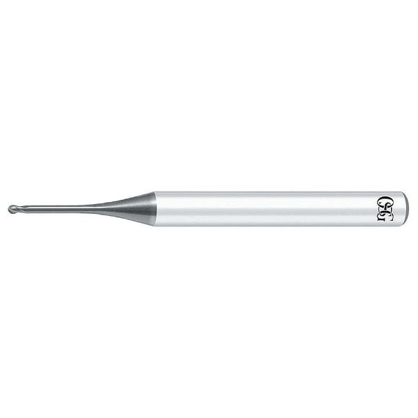Carbide End Mill, Ball, 2.0mm NL, 2FL