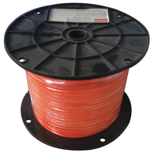 Cable, 3/16 in., 250 ft, 7 x 7, Orange Vinyl