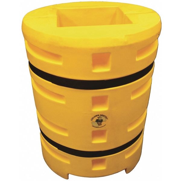 Column Protector, Yllw, 16inLx16inW, LLDPE