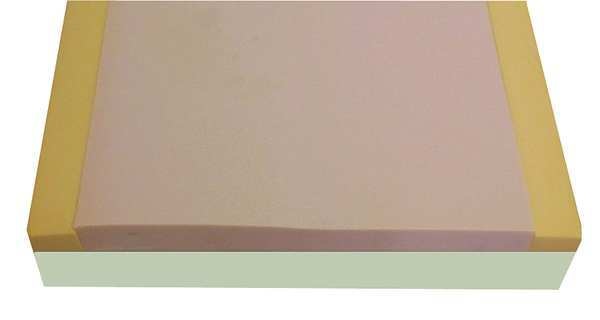 Mattress, 76x6x35-1/2in, Foam, Fire Prot.