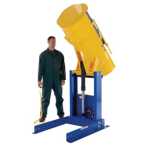 Drum Dumper, Stationary, 60in, 42sec., Steel