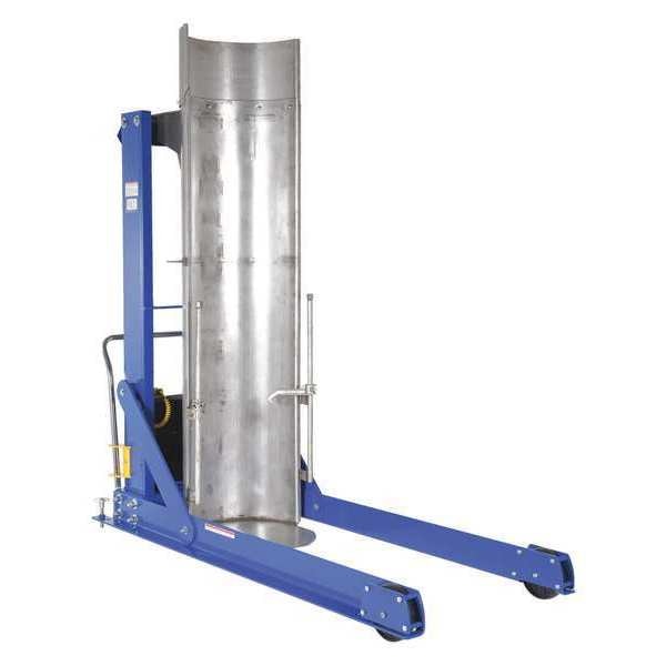 Portable Drum Dumper, 96in, Steel, 750 lb.