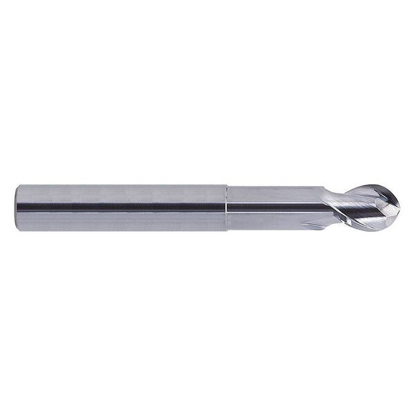 Solid Carbide End Mill, Ball Nose, 1in.