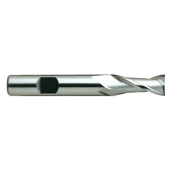 HSS End Mill, Sngl, 3/16x3/8x7/16x2-5/16in