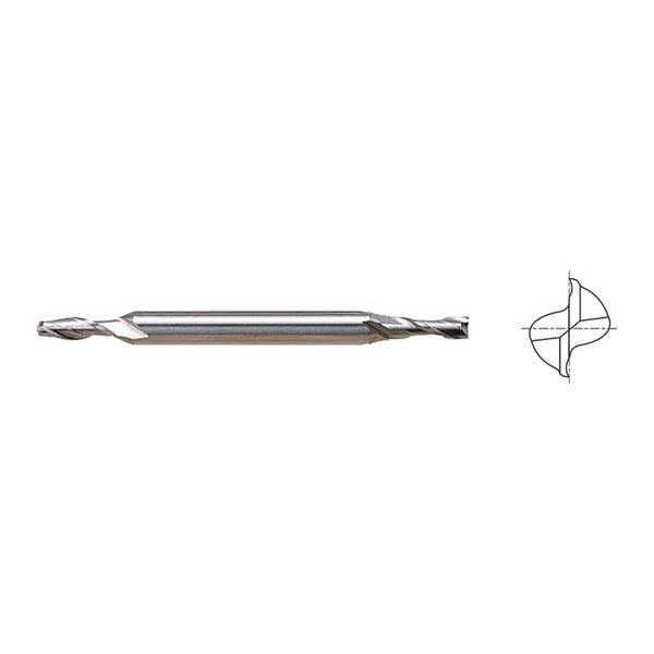 Cobalt End Mill, Double, 3/32inDia, No-Cntr