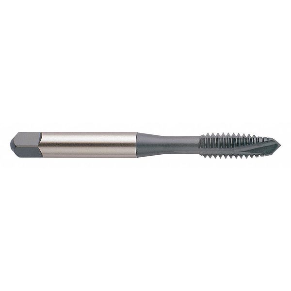 Spiral Point Tap, M5-0.8, Plug, Metric Coarse, 2 Flutes, Bright