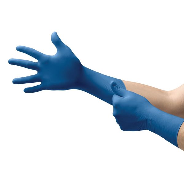 Exam Gloves, Nitrile, Powder Free, Blue, XS, 100 PK