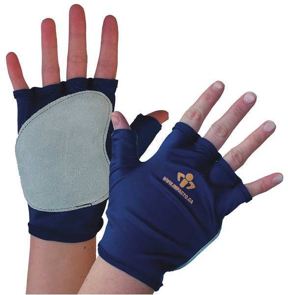 Impact Gloves, S, Bl/Gr, GrainLeather, Right