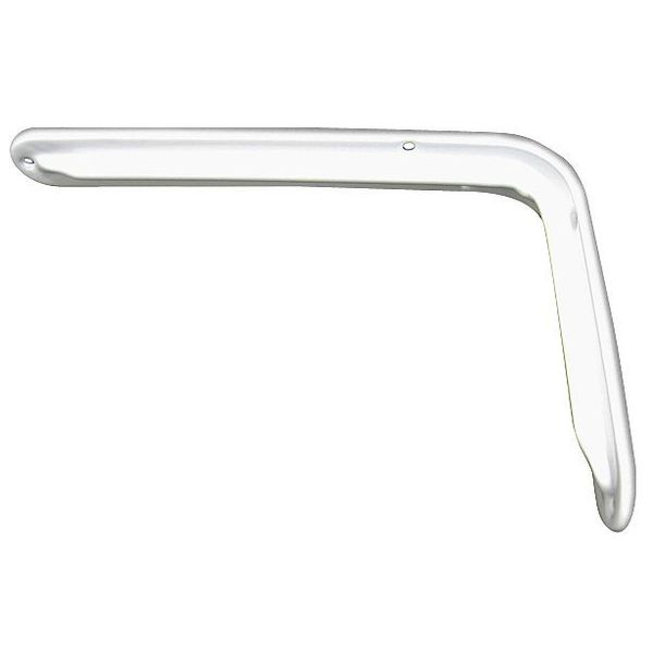 Shelf Bracket, Steel, White, 7-3/4 in. L