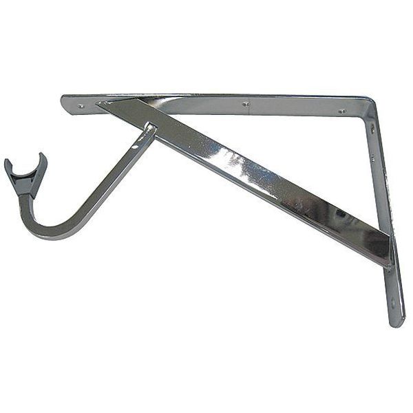 Shelf/Rod Bracket, Steel, 12-51/64 in. L