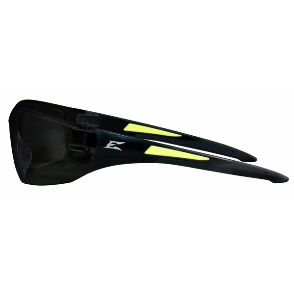 Safety Glasses, Wraparound Smoke Polycarbonate Lens, Scratch-Resistant