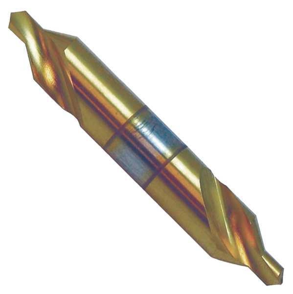 Drill/Countersink, Plain, 60 deg, 2in L, TiN