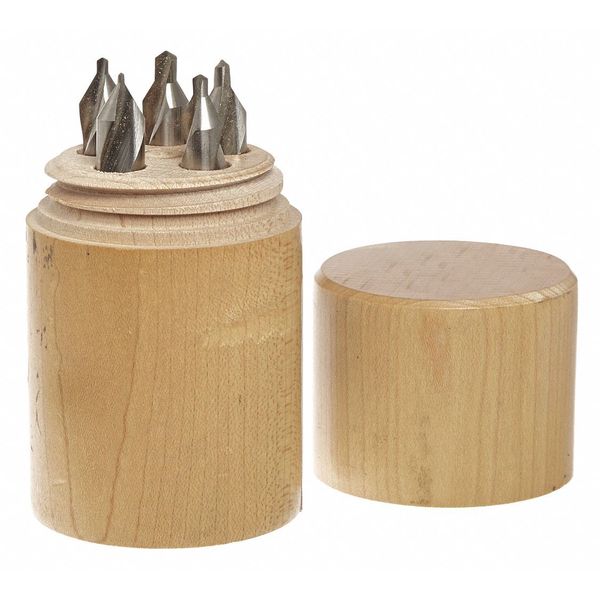 Countersink Set, 5 pcs., 3-1/2in, HSS
