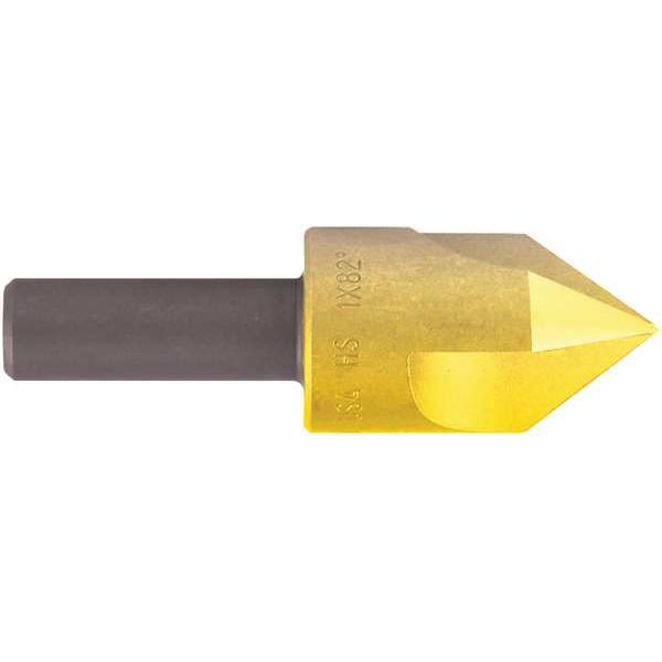 Countersink, 3 FL, 60 deg., 1/2in, HSS, TiN