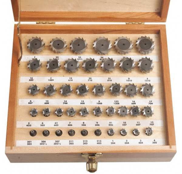 Keyseat Cutter Set, Straight, #305, 41 pcs.