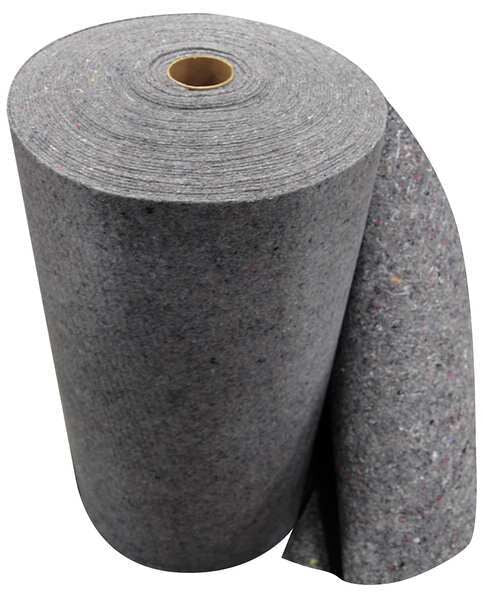 Sorbents, 50 gal. Universal Absorbed, Gray, Multi, Cotton, Polyester, 2 PK