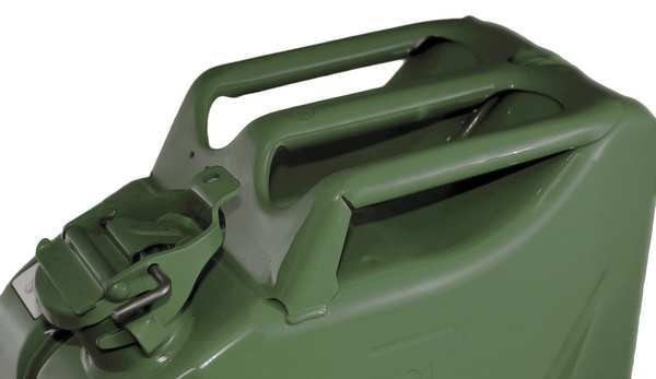5.28 gal, 20 L Green Cold rolled steel Gas Can