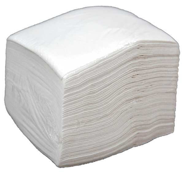 Disposable Wipes, White, 1/4 Fold Poly Wrapped, Airlaid, 75 Wipes, 12 1/2 in x 13 in