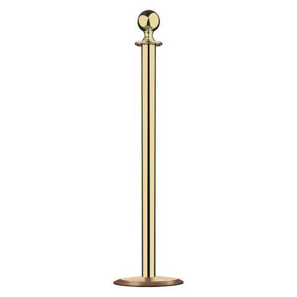 Sphere Top Post, Polished Brass, Universal