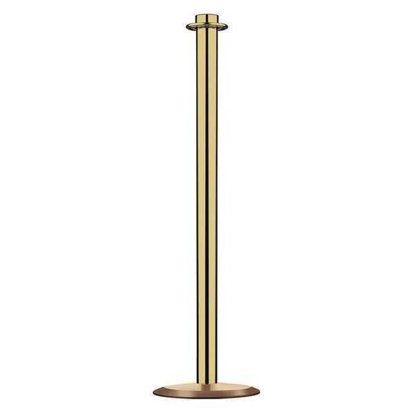 Contemp Top Post, Polished Brass, Univ