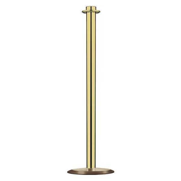 Contemp Top Post, Satin Brass, Universal