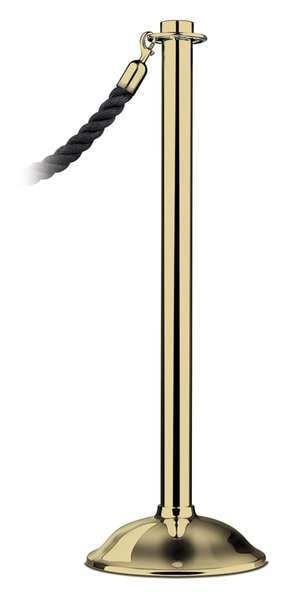 Contemp Top Post, Polished Brass, Trad