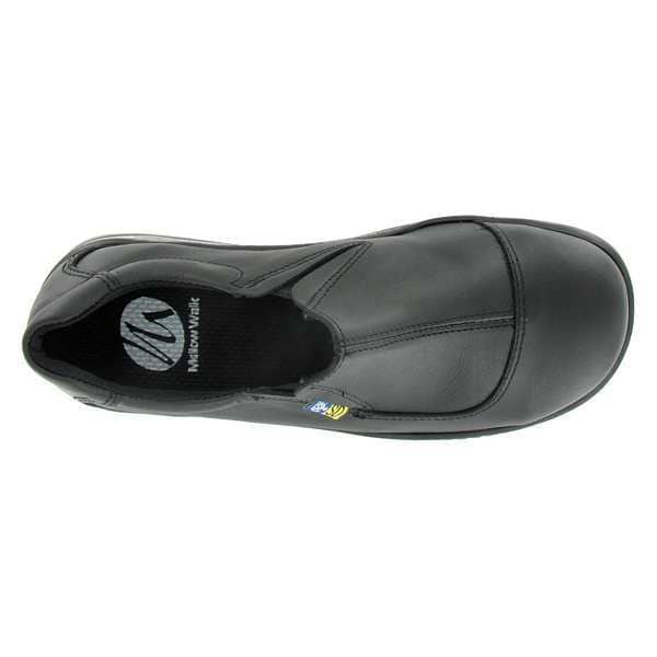 Size 7-1/2 Women's Loafer Shoe Steel Work Shoe, Black