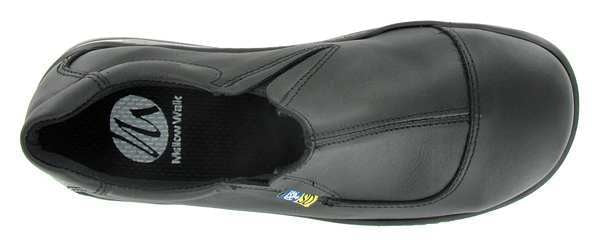 Size 5-1/2 Women's Loafer Shoe Steel Work Shoe, Black