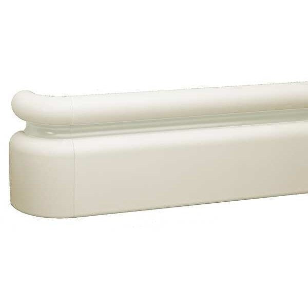 Handrail, Ivory, 6-1/4 in. H, 22 lb.