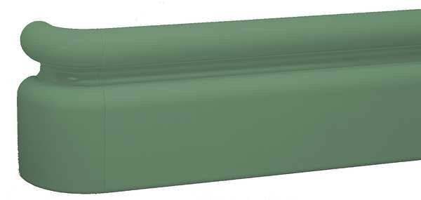 Handrail, Teal, 6-1/4 in. H, 22 lb.