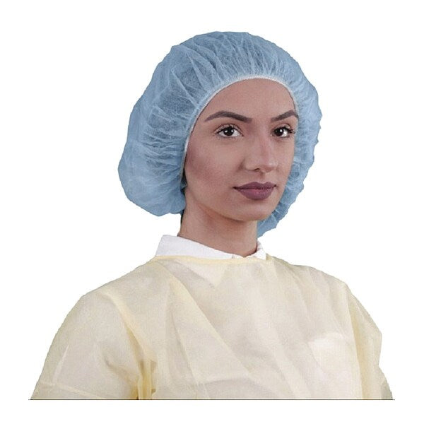 Bouffant Cap, 19in, Blue, PP, PK1000