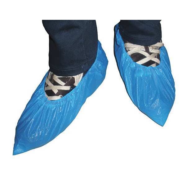 Shoe Covers, XL, Blue, Polyethylene, PK300