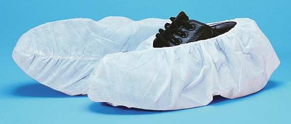 Shoe Covers, XL, White, Polypropylene, PK300