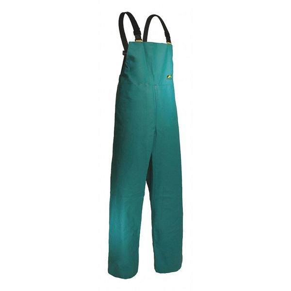 Bib Overall, Mens, 5XL, Green, PVC