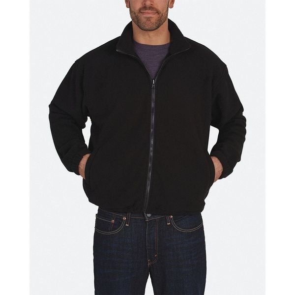 High-visibility Yellow/Black Class 3 Bomber with fleece jacket Jacket size XL