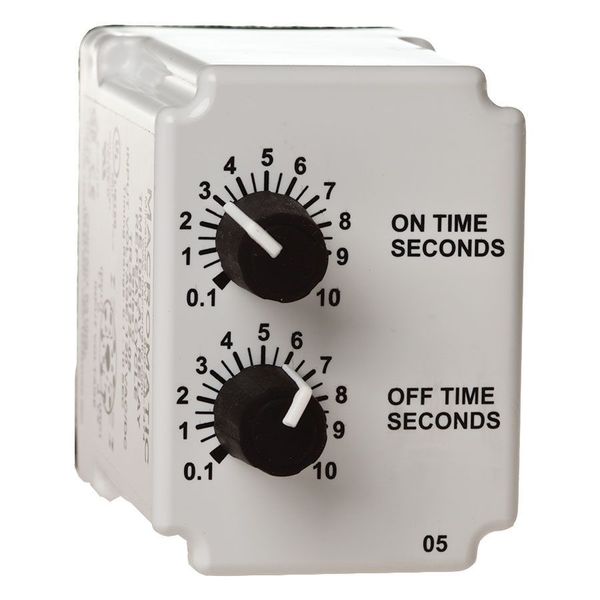 Time Delay Relay, 12VDC, 10A, DPDT, 3 sec.