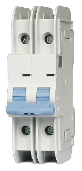 IEC Miniature Circuit Breaker, 6 A, 480V AC, 2 Pole, DIN Rail Mounting Style, NDB2T-63 B6/2 L Series