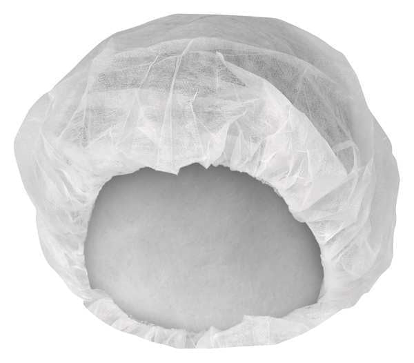 Bouffant Cap Breath Material WHT LG 100/Pk 1000/Cs