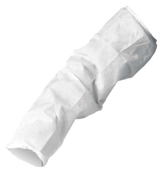 Breath Parti Sleeve Protect SergedSeam Elast Wris WHT 200/Cs