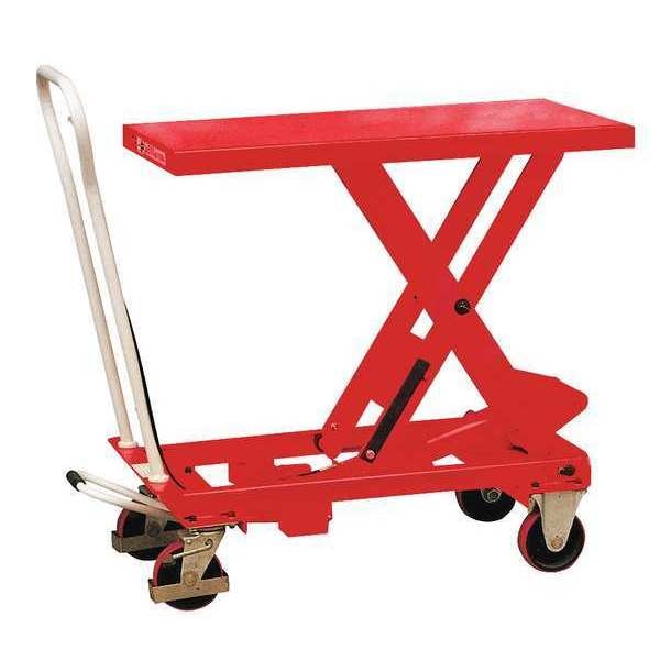 Scissor Lift Cart, 1100 lb. Cap, 20-1/2