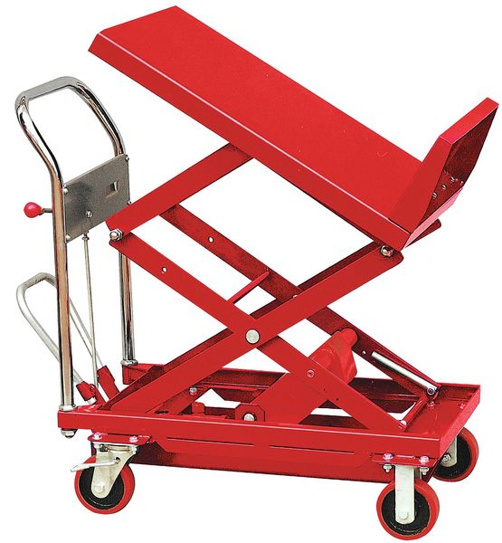 Scissor Lift Table, 600 lb. Cap, 24