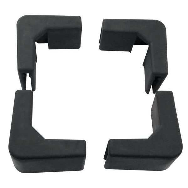 Corner Bumpers, Rubber, Black, PK4