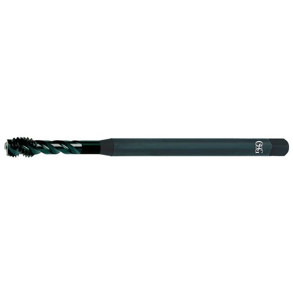 Spiral Flute Tap, #4-40, Bottoming, UNC, 3 Flutes, Oxide