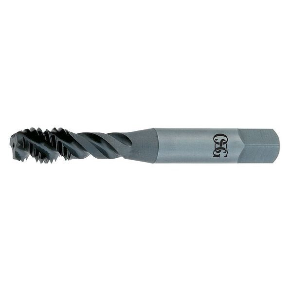 Spiral Flute Tap, #6-32, Modified Bottoming, UNC, 3 Flutes, Oxide