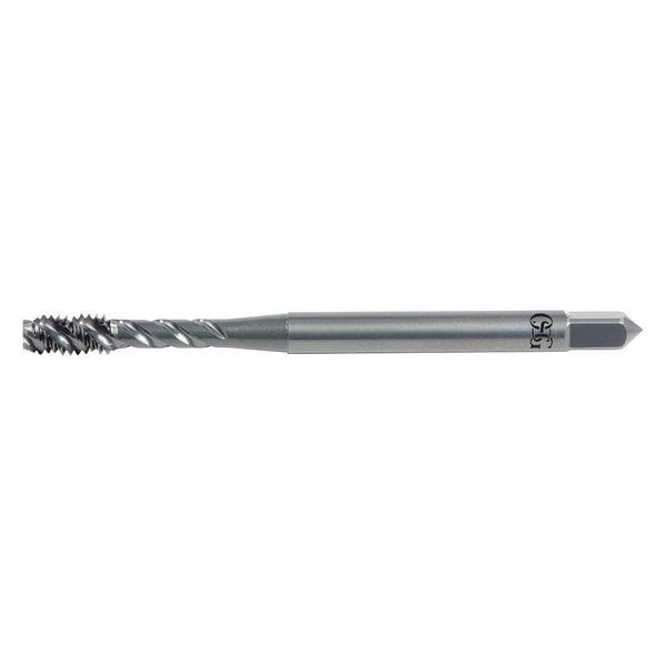 Spiral Flute Tap, #10-24, Bottoming, UNC, 3 Flutes, Oxide