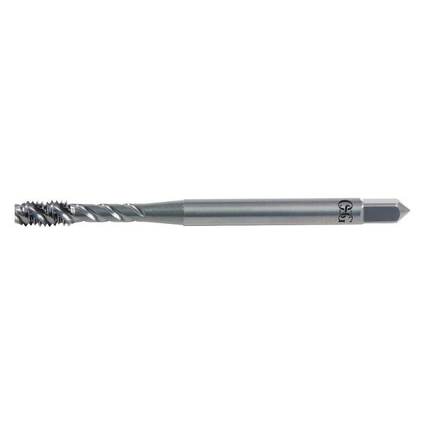 Spiral Flute Tap, #6-32, Bottoming, UNC, 3 Flutes, Oxide