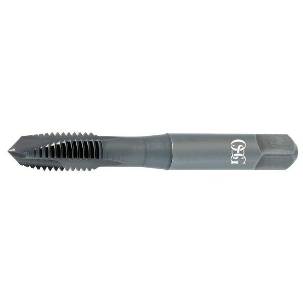 Spiral Point Tap, M7-1, Plug, Metric Coarse, 3 Flutes, Oxide